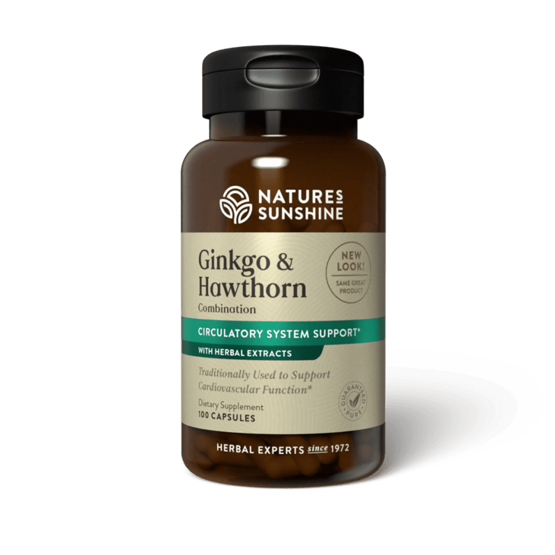 Ginkgo & Hawthorn (100 kaps.) Nature's Sunshine NSP